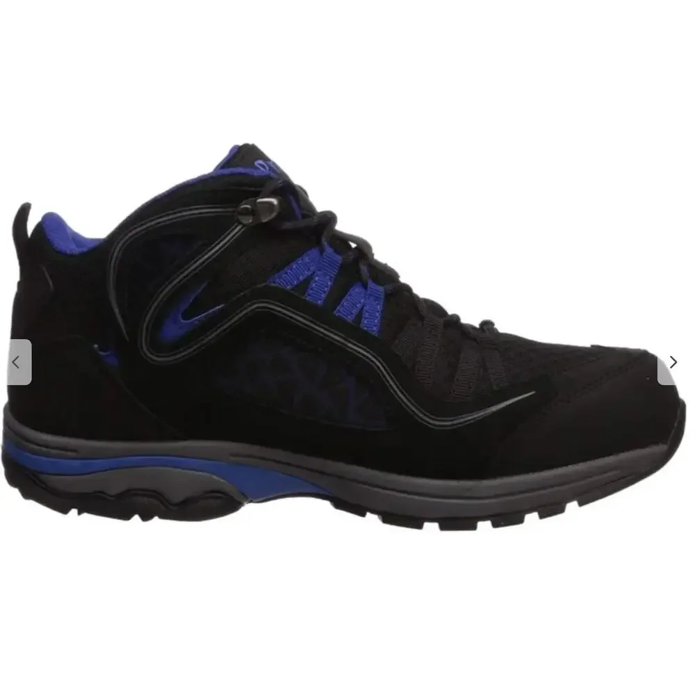 Propet Womens Peak Hiking Boots 6.5 NWT Black Blue Ankle Camp Waterproof Climb